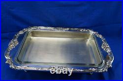 Reed & Barton King Francis 1668 Buffet Server, with Glass Liner, 19 x 12