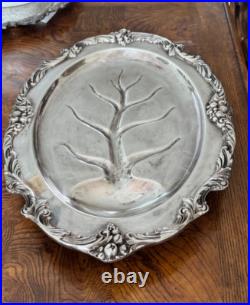 Reed & Barton King Francis 1674 Meat Tray Serving Platter Oval Silver Plate 19