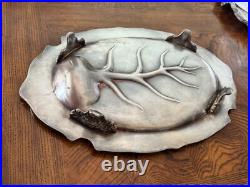 Reed & Barton King Francis 1674 Meat Tray Serving Platter Oval Silver Plate 19