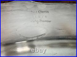 Reed & Barton King Francis 1674 Meat Tray Serving Platter Oval Silver Plate 19