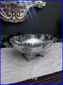 Reed & Barton King Francis # 1684 Silver Plated Footed Bowl