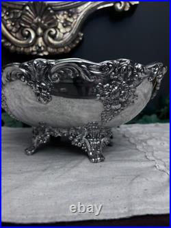 Reed & Barton King Francis # 1684 Silver Plated Footed Bowl
