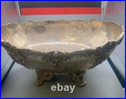 Reed & Barton King Francis #1684 Silver Plated Footed Bowl SELLING AS IS LOOK