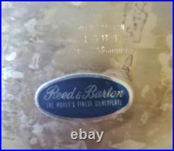 Reed & Barton King Francis #1684 Silver Plated Footed Bowl SELLING AS IS LOOK
