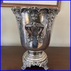 Reed & Barton King Francis 1685 Footed Silverplate Champagne Wine Cooler Bucket