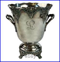 Reed & Barton King Francis 1685 Silverplate Wine/Champagne Bucket L Monogram