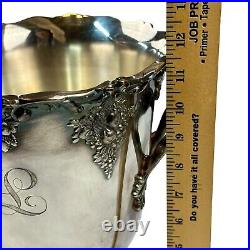 Reed & Barton King Francis 1685 Silverplate Wine/Champagne Bucket L Monogram