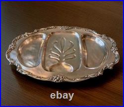 Reed & Barton King Francis Antique Silverplate Meat Platter 22.5 Tree Of Life