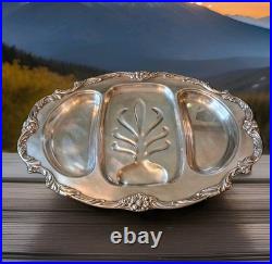 Reed & Barton King Francis Antique Silverplate Meat Platter 22.5 Tree Of Life