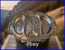 Reed & Barton King Francis Antique Silverplate Meat Platter 22.5 Tree Of Life
