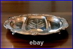 Reed & Barton King Francis Antique Silverplate Meat Platter 22.5 Tree Of Life