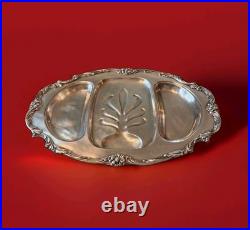 Reed & Barton King Francis Antique Silverplate Meat Platter 22.5 Tree Of Life