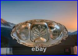 Reed & Barton King Francis Antique Silverplate Meat Platter 22.5 Tree Of Life
