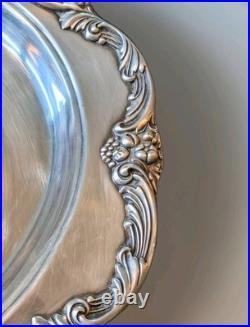 Reed & Barton King Francis Antique Silverplate Meat Platter 22.5 Tree Of Life