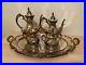 Reed & Barton, King Francis Coffee and Tea Set Five Pieces Tray Sugar Bowl