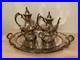 Reed & Barton, King Francis Coffee and Tea Set Five Pieces Tray Sugar Bowl