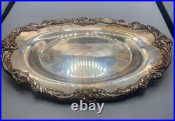 Reed Barton King Francis Gravy Boat & Underplate Silverplated 1673 SELLING AS IS