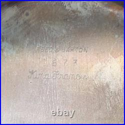 Reed Barton King Francis Gravy Boat & Underplate Silverplated 1673 SELLING AS IS