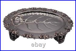 Reed & Barton King Francis Large Silverplate Meat Platter with Well