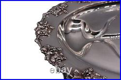 Reed & Barton King Francis Large Silverplate Meat Platter with Well