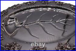 Reed & Barton King Francis Large Silverplate Meat Platter with Well