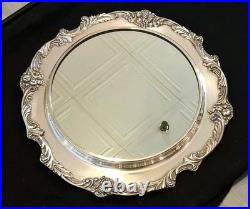 Reed & Barton King Francis Large Silverplate Mirrored Plated Serving Tray 1666