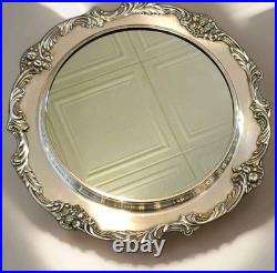 Reed & Barton King Francis Large Silverplate Mirrored Plated Serving Tray 1666