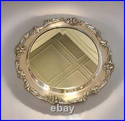 Reed & Barton King Francis Large Silverplate Mirrored Plated Serving Tray 1666