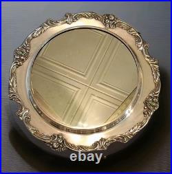Reed & Barton King Francis Large Silverplate Mirrored Plated Serving Tray 1666