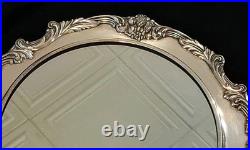 Reed & Barton King Francis Large Silverplate Mirrored Plated Serving Tray 1666