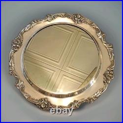 Reed & Barton King Francis Large Silverplate Mirrored Plated Serving Tray 1666
