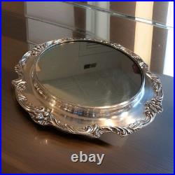 Reed & Barton King Francis Large Silverplate Mirrored Plated Serving Tray 1666