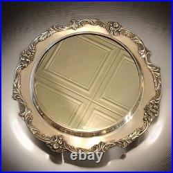 Reed & Barton King Francis Large Silverplate Mirrored Plated Serving Tray 1666