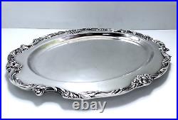 Reed & Barton King Francis Ornate Midcentury Rococo Lg. Buffet Meat Platter 22
