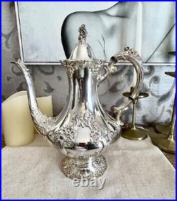 Reed & Barton King Francis Silver Plate 1650 Coffee Pot Rare In Great Condition