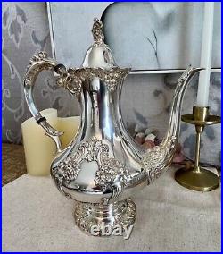 Reed & Barton King Francis Silver Plate 1650 Coffee Pot Rare In Great Condition