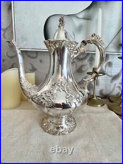 Reed & Barton King Francis Silver Plate 1650 Coffee Pot Rare In Great Condition