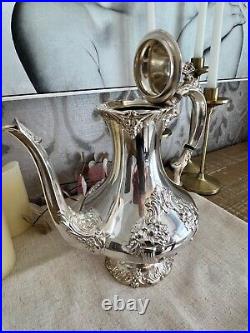 Reed & Barton King Francis Silver Plate 1650 Coffee Pot Rare In Great Condition