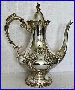 Reed & Barton King Francis Silver Plate 1650 Coffee Pot Rare In Great Condition