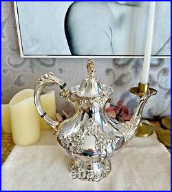 Reed & Barton King Francis Silver Plate 1651 Teapot Rare In Great Condition