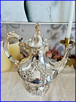 Reed & Barton King Francis Silver Plate 1651 Teapot Rare In Great Condition