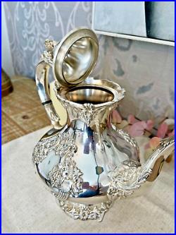 Reed & Barton King Francis Silver Plate 1651 Teapot Rare In Great Condition