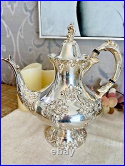 Reed & Barton King Francis Silver Plate 1651 Teapot Rare In Great Condition