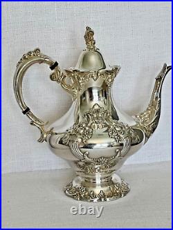 Reed & Barton King Francis Silver Plate 1651 Teapot Rare In Great Condition