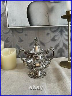 Reed & Barton King Francis Silver Plate 1652 Sugar Bowl Rare In Great Condition