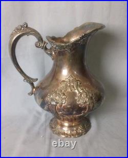 Reed & Barton King Francis Silver Plate 1658 Water Pitcher 4PT Very Good