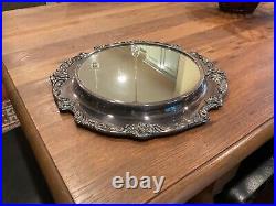 Reed & Barton King Francis Silver Plate Mirror Plateau