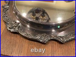 Reed & Barton King Francis Silver Plate Mirror Plateau