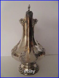 Reed & Barton King Francis Silverplate 1650 Large Coffee Pot Kettle Vintage Wow