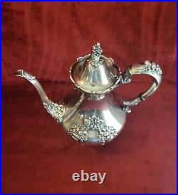 Reed & Barton King Francis Silverplate 1650 Large Coffee Pot Vintage Victorian